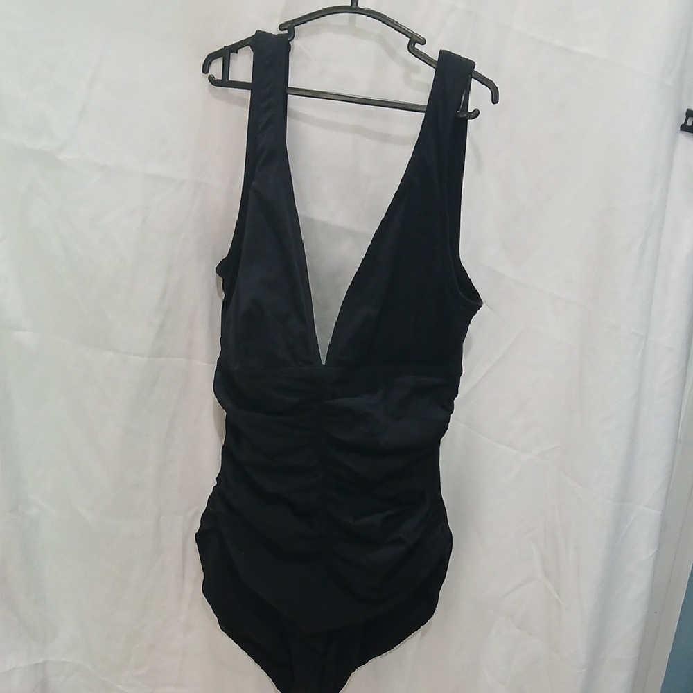 Elegant Black One-Piece Swimsuit